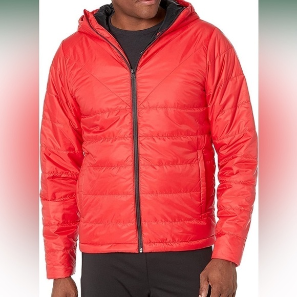 NEW Peak Velocity Insulated Hooded Lightweight Athletic Fit Jacket Red 2XL NWT - Picture 1 of 11